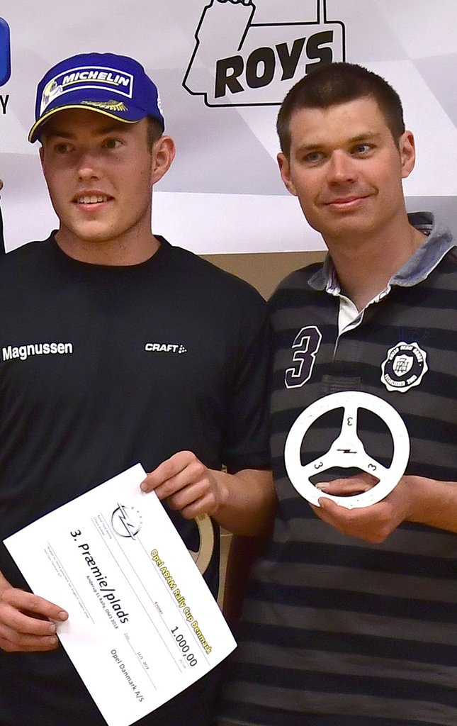 Magnussen og Skott på sejrspodiet som tredjehurtigste Opel ADAM-team i det fynske Anderup El Rally
(Foto: Morten Dam - autoMOTIV/specialpress)